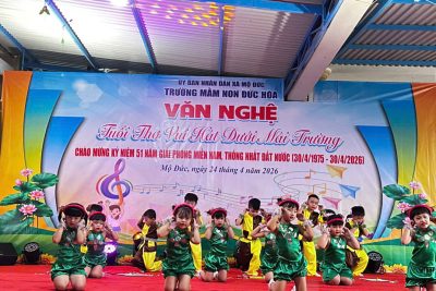 TUỔI THƠ VUI HÁT DƯỚI MÁI TRƯỜNG MẦM NON – CHÀO MỪNG NGÀY 30/4